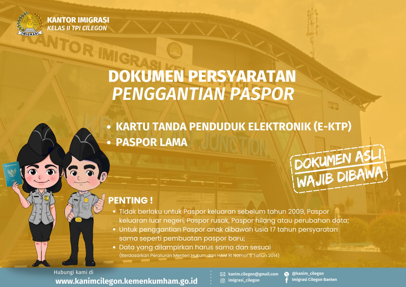 persyaratan penggantian paspor